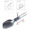 Stainless Steel Fordable Fork Spoon Knife Outdoor Survival Travel Camping Tools